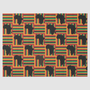 De Seda Papel Kente Tissue, papel Kente Wraping