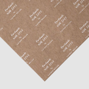 De Seda Papel Kraft Hecho a Mano Personalizado con Amor