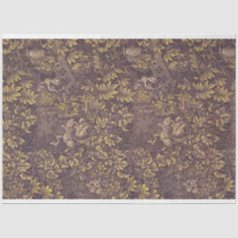 De Seda Papel morado y dorado desacoplable