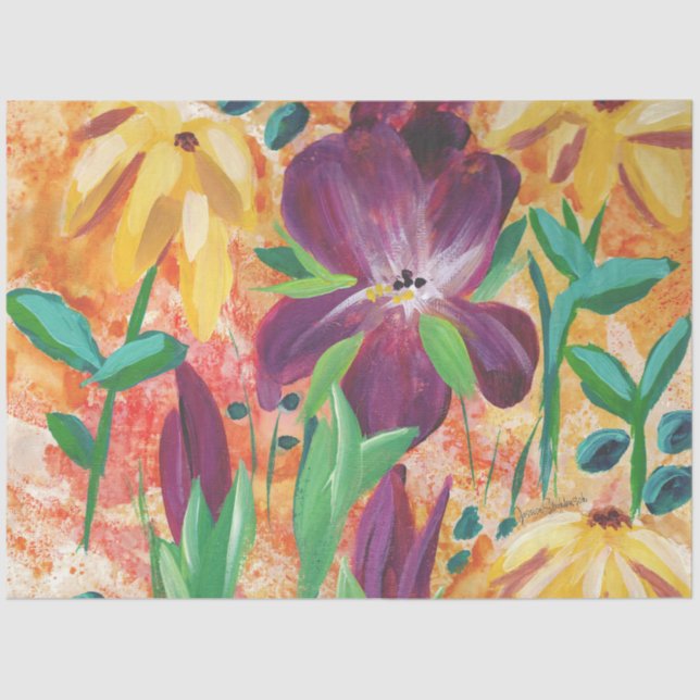 De Seda Papel para el fuego y el tejido del iris (Anverso)