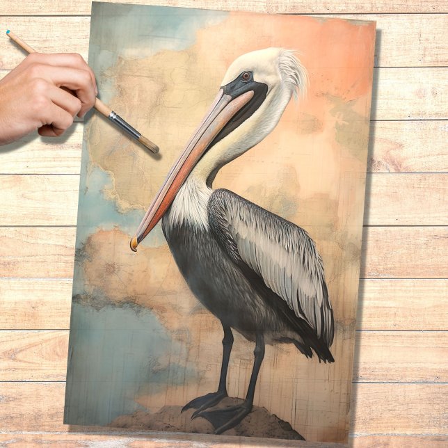 De Seda Papel Pelican 2 Decoupage (Subido por el creador)