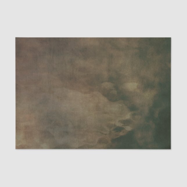 De Seda Papel pergamino arrugado marrón umber profundo (Anverso)