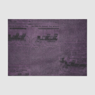 De Seda Papel periódico vintage con textura grunge morada