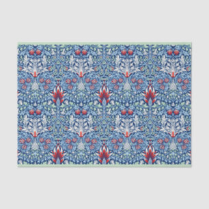 De Seda Papel pintado floral Morris Navy Blue Snakeshead