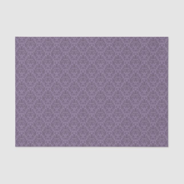 De Seda Papel pintado floral púrpura 2 (Anverso)