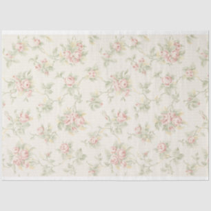 De Seda Papel pintado floral rosa claro antiguo