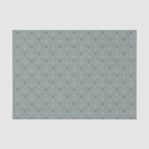 De Seda Papel pintado floral verde
