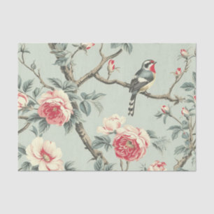 De Seda Papel Pintado Vintage Inspirado en Pájaros con Peo