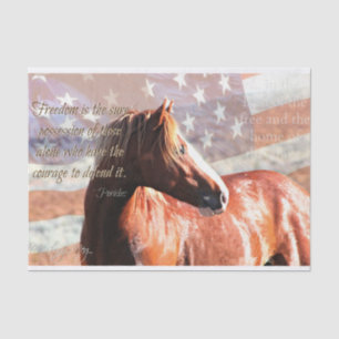 De Seda Papel salvaje y patriótico del regalo del tejido