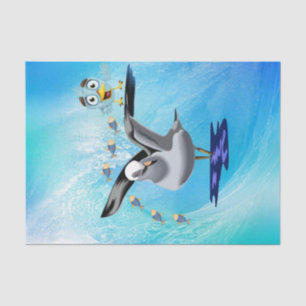 De Seda Papel tapicero Gaviota Pescado Ave Ola oceánica