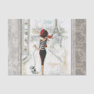 De Seda Papel tapicero Paris Francia Lady