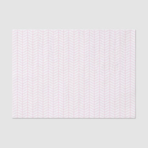 De Seda Papel tapón Chevron - Rosa claro en blanco
