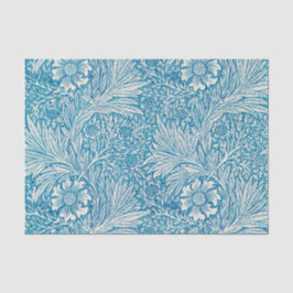 De Seda Papel Tejido Azul Marfil William Morris Floral