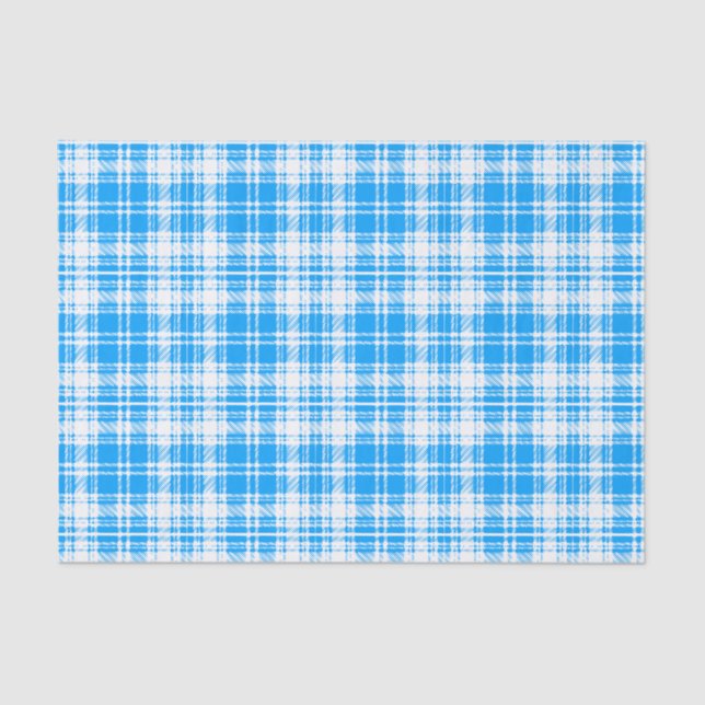 De Seda Papel Tejido azul y blanco (Anverso)