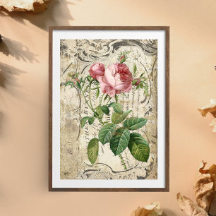 De Seda Papel Tejido Delicado Rosa Rose Decoupage