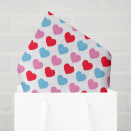 De Seda Papel Tejido Rojo, Rosa Y Azul