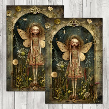 PAPEL TISSÚ PARA DECOUPAGE HADA DEL BOSQUE DELICAD