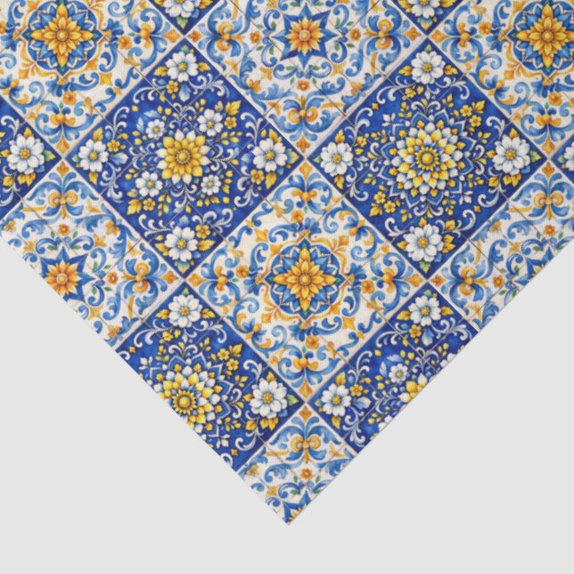 De Seda Papel tissue Azulejo Breeze  (Detalle)