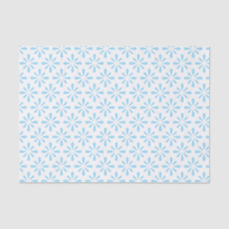 De Seda Papel tissue floral elegante pastel azul claro par