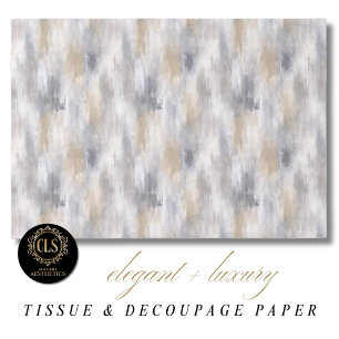 De Seda Papel tisú acuarela estética lujo metálico