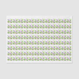De Seda Papel tisú botánico floral abstracto moderno