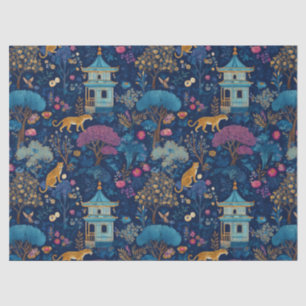 De Seda Papel tisú decorativo animales Chinoiserie