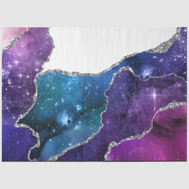 De Seda Papel tisú Galaxy Agate Series Diseño 18 (Anverso)