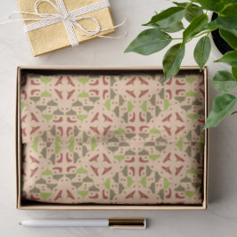 De Seda Papel tisú gráfico moderno boho retro