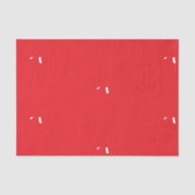 PAPEL TISÚ INICIAL PERSONALIZADO EN ROJO Y BLANCO