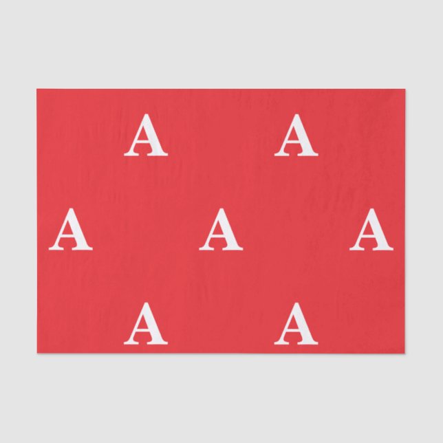 DE SEDA PAPEL TISÚ INICIAL PERSONALIZADO NAVIDAD (Anverso)