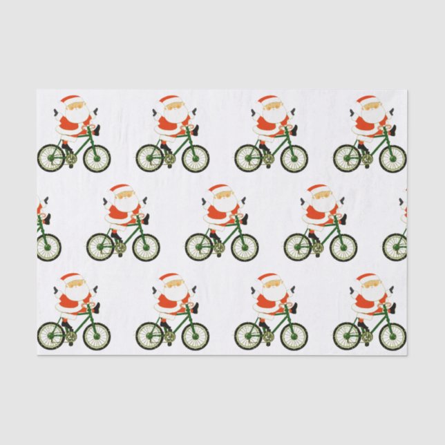De Seda Papel tisú navideño para bicicletas (Anverso)