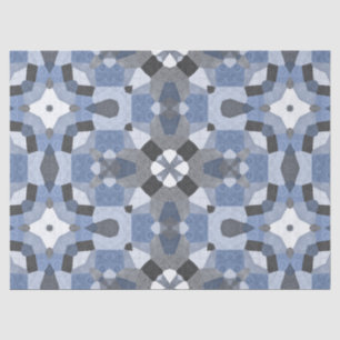 De Seda papel tisular caleidoscopio azul