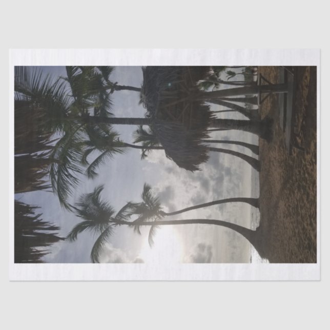 De Seda Papel tisular Palm and Beach 2 (Anverso)