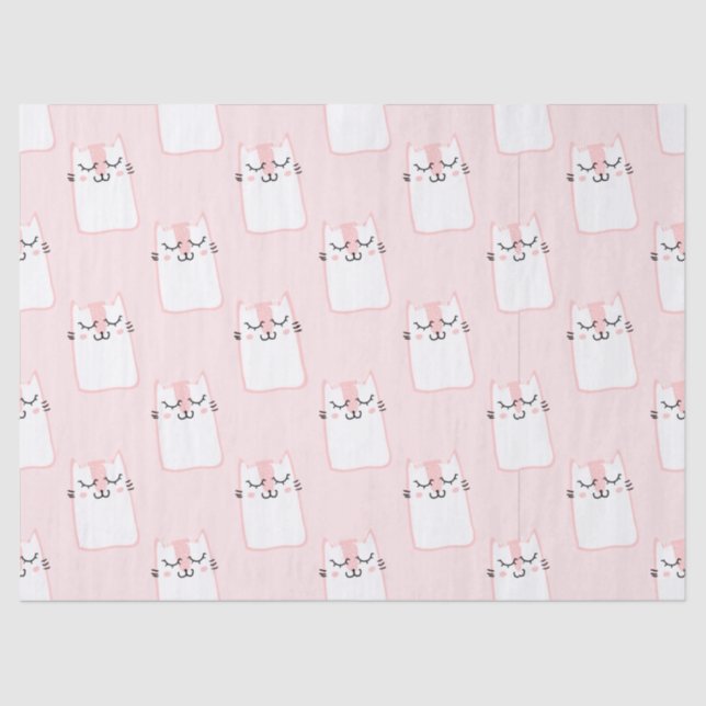 De Seda papel tisular para gatos somnolientos (Anverso)