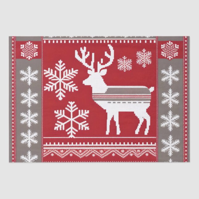 De Seda papel tisular para navidades nórdicos (Anverso)