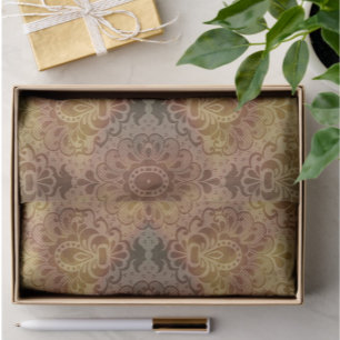 De Seda Papel Vintage Antiguo Damask para Todas las Ocasio