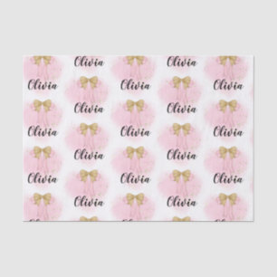 De Seda Pequeña Princesa Personalizada Papel Tejido