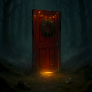 De Seda Puerta encantada – Papel decoupage navideño gótico