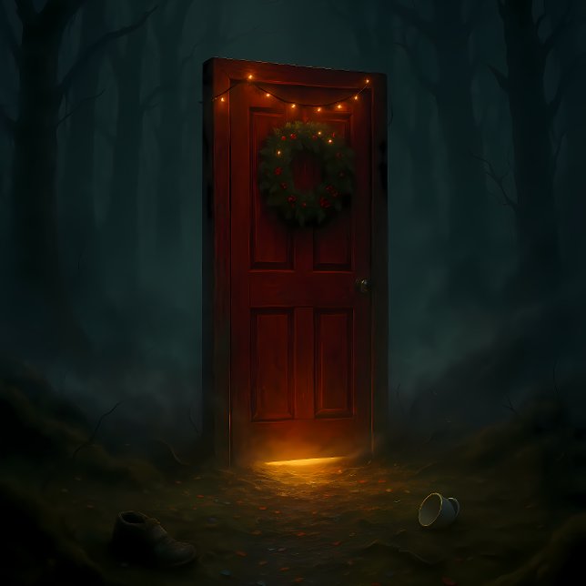 De Seda Puerta encantada – Papel decoupage navideño gótico (Subido por el creador)