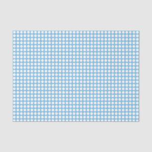 De Seda Puntos blancos en papel tisular azul claro