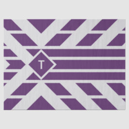 De Seda Rayas cuadriculares púrpura, papel monográfico