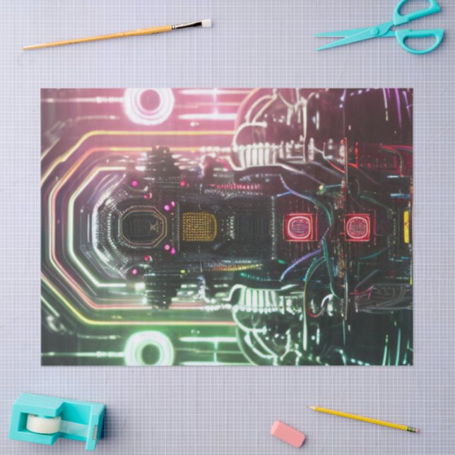 De Seda Robot 1 papel tisular (Artesanía)