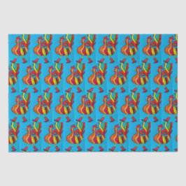 De Seda Rooster con papel taponado con botas