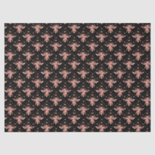 De Seda Rosa Gold Bee Series Diseño 10 Papel Tejido