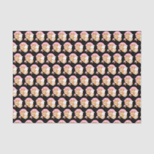 De Seda SAKURA - Chow - papel TISSUE negro