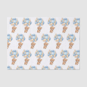 De Seda Teddy Bear Globos Papel Tejido Baby Shower