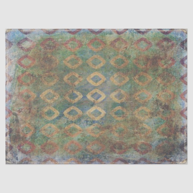 De Seda Tejido artístico abstracto o papel descatalogado (Anverso)