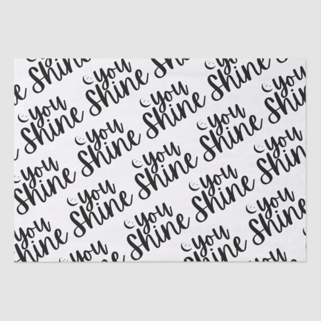 De Seda Usted Brilla Papel Tejido (Anverso)