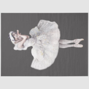 De Seda Watercolor Ballerina Series Design 15 Papel Tejido