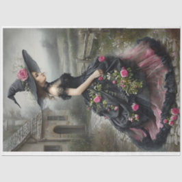 De Seda Willow Witch1 frente a Tejido Papel